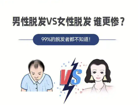 男性型脱发和女性型脱发有何不同？