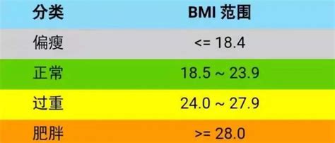 男性bmi范围(男士bmi多少正常)