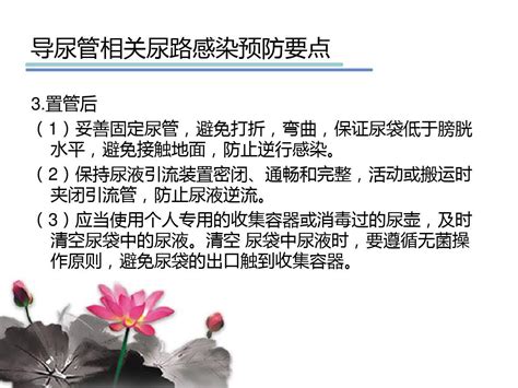 导尿管相关尿路感染预防措施